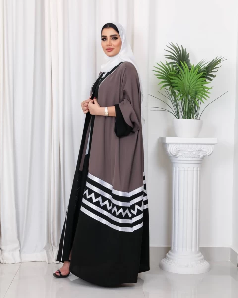 Crepe Free Size Abaya IB186