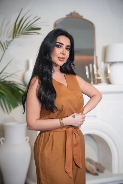 Camel Linen Jumpsuit C:IB1088